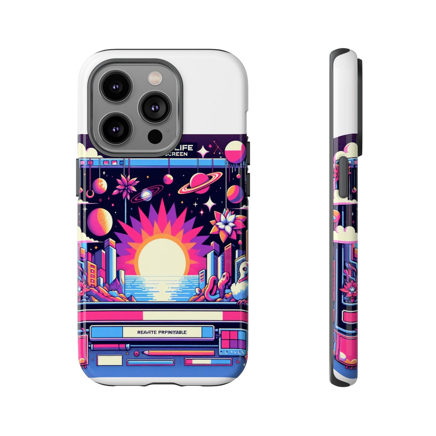 irl loading screen 3d wrap protective phone case for anime fans