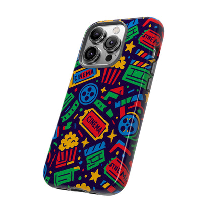 Vibrant Multicolour Cinema-Themed 3D Wrap Protective Phone Case for Self-Expression Stylish Protection Compatible with iPhone 13, 14, 15 & 16 – all models including Pro, Pro Max & Plus