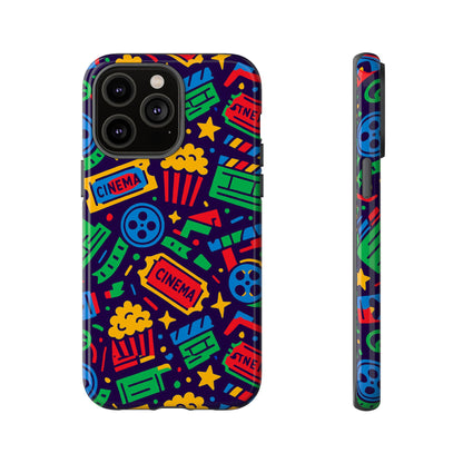 Vibrant Multicolour Cinema-Themed 3D Wrap Protective Phone Case for Self-Expression Stylish Protection Compatible with iPhone 13, 14, 15 & 16 – all models including Pro, Pro Max & Plus