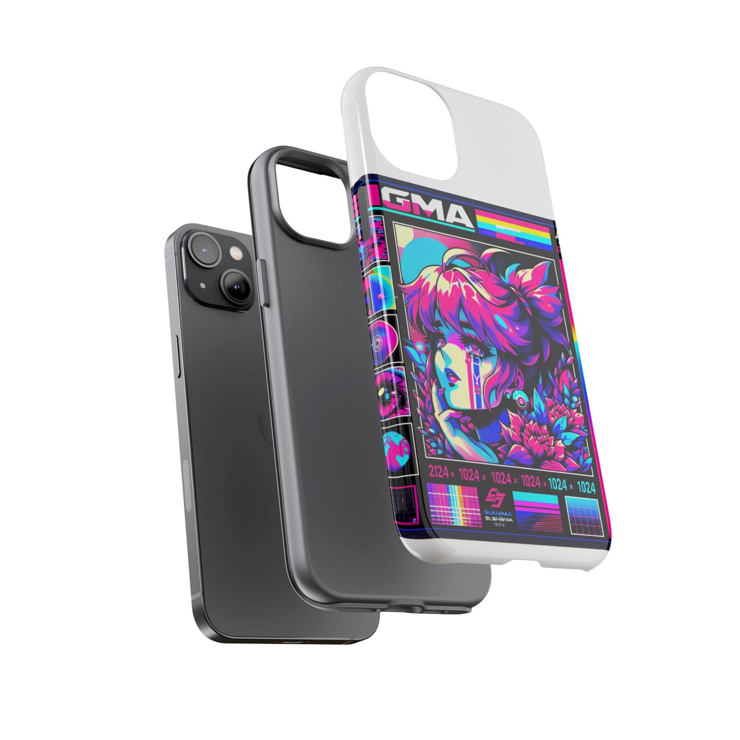 sigma grindset 3d wrap protective phone case for anime lovers, durable shock absorption, uv protected, stylish accessory for unique self-expression