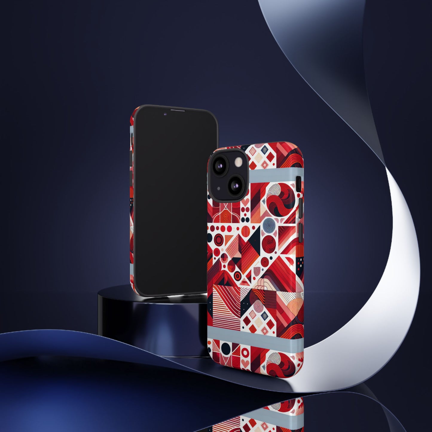 pattern image 8 vibrant shockproof phone case for kids and teens with abstract geometric design compatible with iphone 13, 14, 15 & 16 – all models including pro, pro max & plus