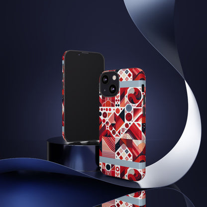 Pattern Image 8 Vibrant Shockproof Phone Case for Kids and Teens with Abstract Geometric Design Compatible with iPhone 13, 14, 15 & 16 – all models including Pro, Pro Max & Plus
