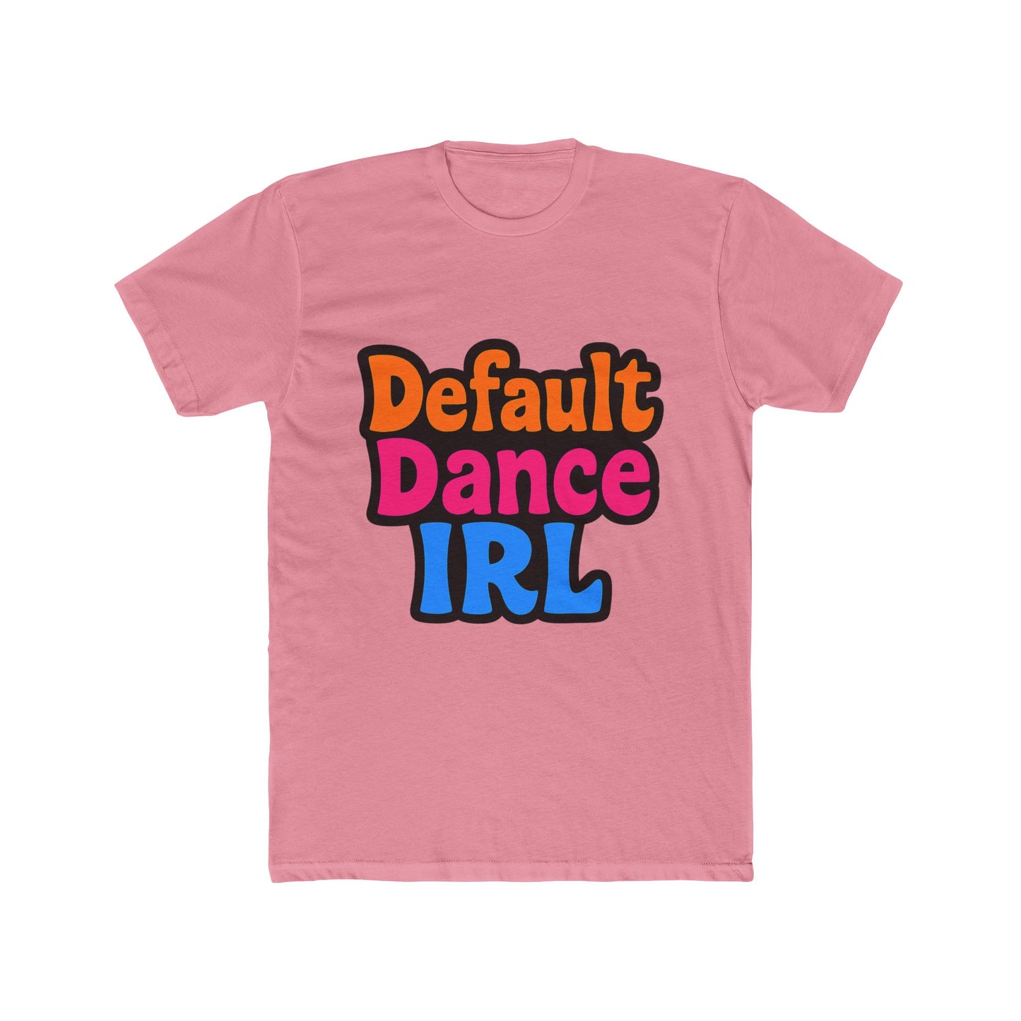 unisex t-shirt featuring multicolor video game inspired default dance design – perfect gift for gamers and enthusiasts