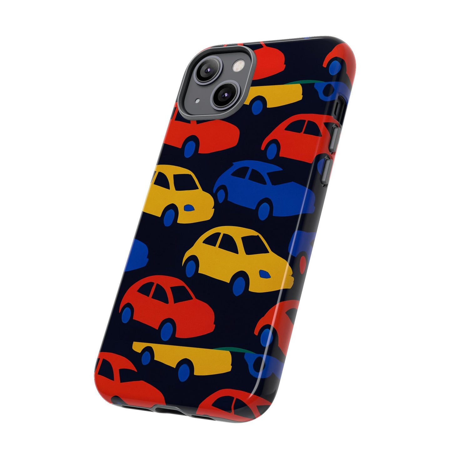 multicolour 3d car design protective phone case stylish accessory for unique expression compatible with iphone 13, 14, 15 & 16 – all models including pro, pro max & plus
