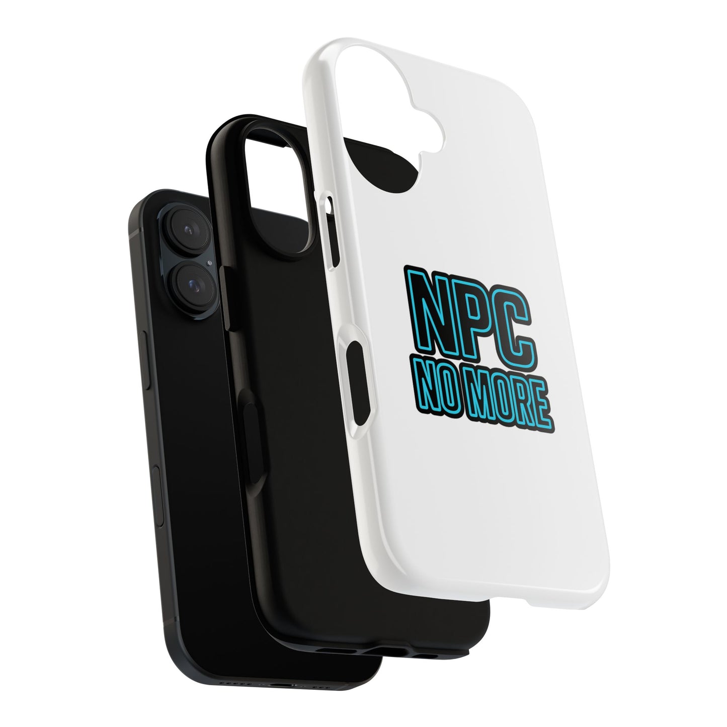 tough cases - npc no more phone case for gamers & meme lovers - stylish protective cover for trendsetters, shock-absorbing design, ideal gift for tech enthusiasts