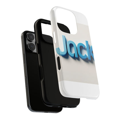 Vibrant Blue 3D Text Phone Case for Stylish Protection, Unique Retro Design for Men and Women, Compatible with iPhone 13, 14, 15 & 16 – all models including Pro, Pro Max & Plus