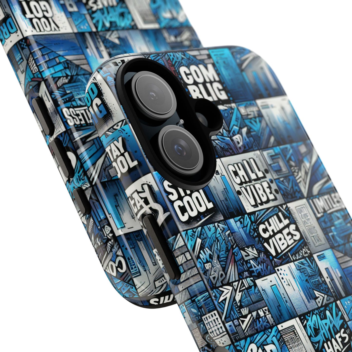 blue pattern image 11 phone case for men and women shockproof durable tpu cover with 3d wrap and vivid anime-inspired retro design