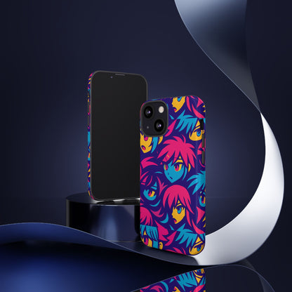 Vibrant 3D Anime Phone Case with Retro Design for Stylish Protection – Unique Accessory for Self-Expression Compatible with iPhone 13, 14, 15 & 16 – all models including Pro, Pro Max & Plus