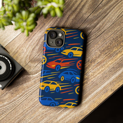 Vibrant 3D Car Design Protective Phone Case for Smartphones Stylish Accessory for Expressive Individuals Compatible with iPhone 13, 14, 15 & 16 – all models including Pro, Pro Max & Plus