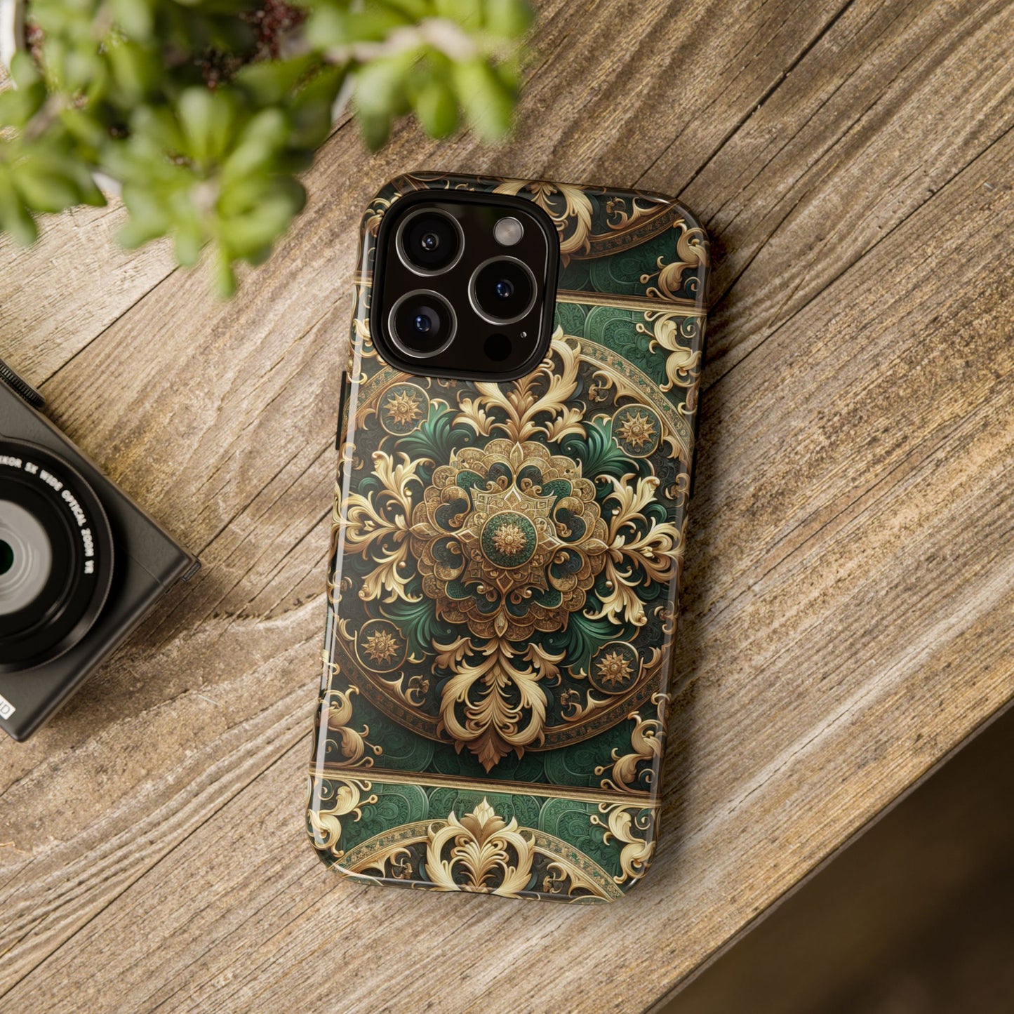 pattern image 2 vibrant comic style phone case for men and women with ornate baroque design compatible with iphone 13, 14, 15 & 16 – all models including pro, pro max & plus