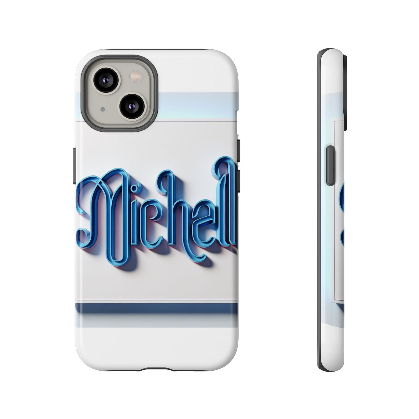vibrant 3d glossy phone case in retro blue design stylish protection accessory compatible with iphone 13, 14, 15 & 16 – all models including pro, pro max & plus