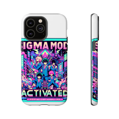 Vibrant Sigma Mode Activated Protective Phone Case for Anime Lovers, 3D Wrap Design, Durable TPU Silicone, UV Protected, Stylish Drop Protection, Gift for Friends