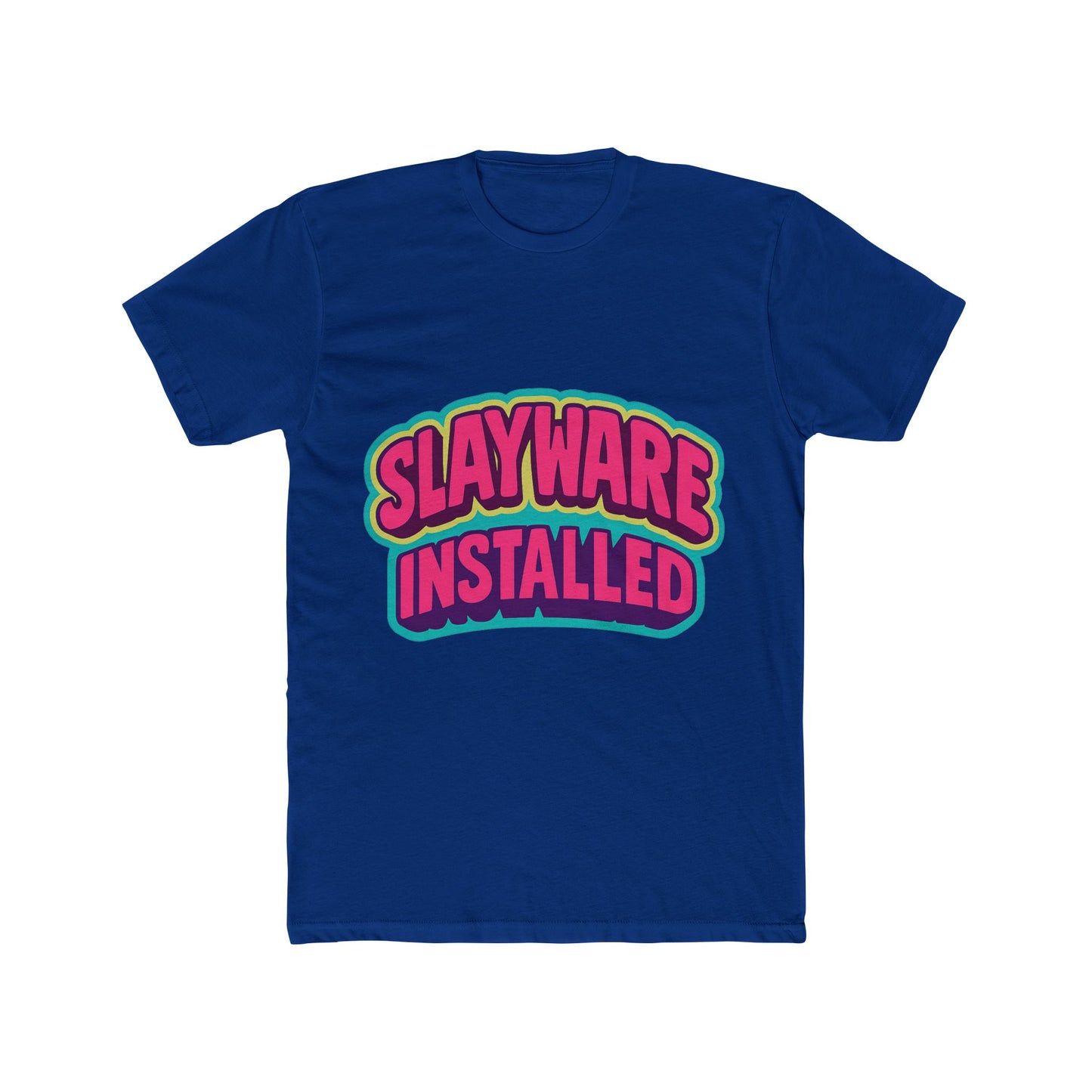 slayware installed unisex t-shirt – multicolor meme graphic tee – comfort and style for men & women