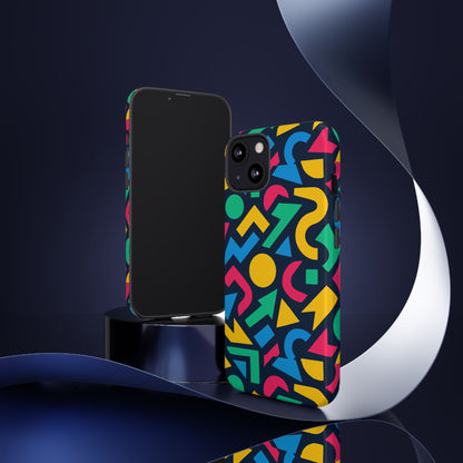 Vibrant 3D Geometric Print Phone Case for Men and Women – Stylish Protection with Multicolour Design, Compatible with iPhone 13, 14, 15 & 16 – All Models Including Pro, Pro Max & Plus