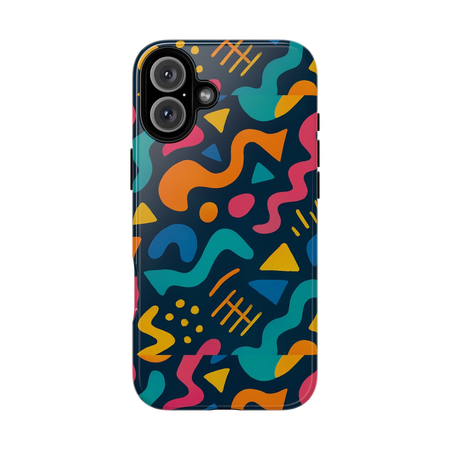 vibrant abstract protective phone case with bold 3d design for unique expression and stylish protection compatible with iphone 13, 14, 15 & 16 – all models including pro, pro max & plus