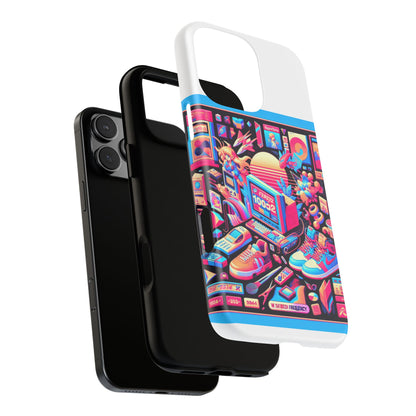 W Skibidi Frequency 3D Wrap Protective Phone Case for Anime Lovers, Durable TPU Silicone, Shock Absorbing, UV Protected, Glossy or Matte Finish, Unique Gift Idea