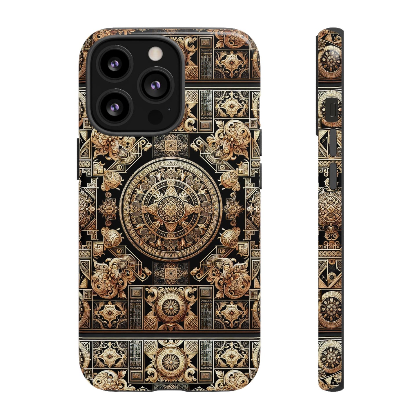 pattern image 8 vibrant shockproof phone case for anime and comic fans with ornate baroque design compatible with iphone 13, 14, 15 & 16 – all models including pro, pro max & plus