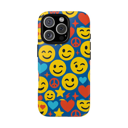 Vibrant 3D Emoji Protective Phone Case for Kids and Adults – Fun Multicolour Design for Stylish Protection Compatible with iPhone 13, 14, 15 & 16 – all models including Pro, Pro Max & Plus