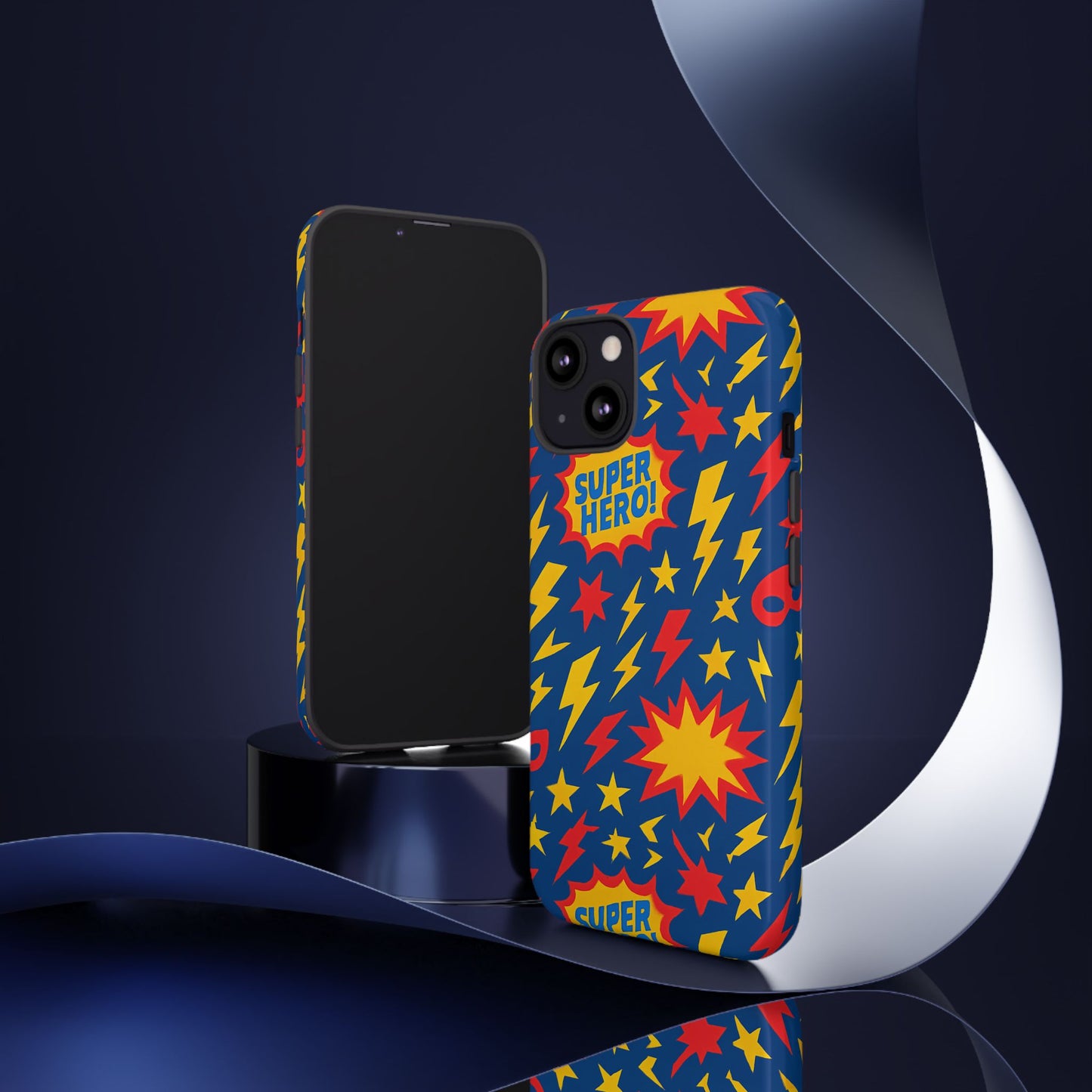 vibrant 3d superhero phone case – colourful retro design for kids and adults – stylish protection compatible with iphone 13, 14, 15 & 16 – all models including pro, pro max & plus