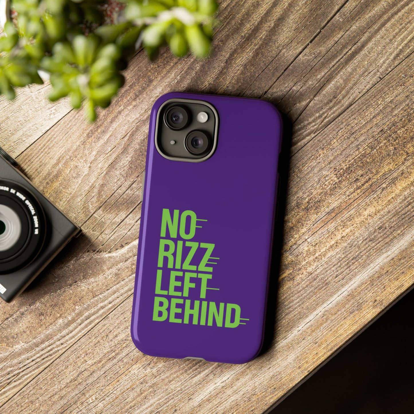 tough phone case - no rizz left behind - durable, stylish protection for active lifestyles - impact-resistant, dual layer, shock-absorbing tpu - perfect gift for tech lovers