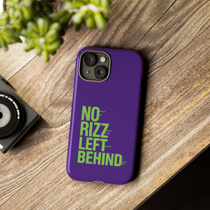 Tough Phone Case - No Rizz Left Behind - Durable, Stylish Protection for Active Lifestyles - Impact-Resistant, Dual Layer, Shock-Absorbing TPU - Perfect Gift for Tech Lovers