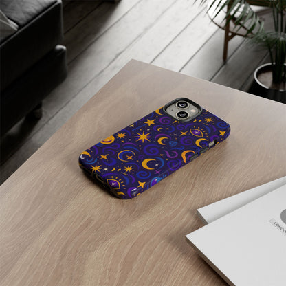 Vibrant 3D Cosmic Design Phone Case for Stylish Protection with Multicolour Stars and Swirls Compatible with iPhone 13, 14, 15 & 16 – All Models Including Pro, Pro Max & Plus