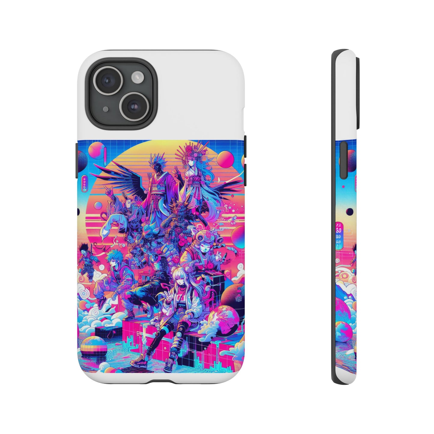 zero npc energy vibrant 3d protective phone case for anime lovers