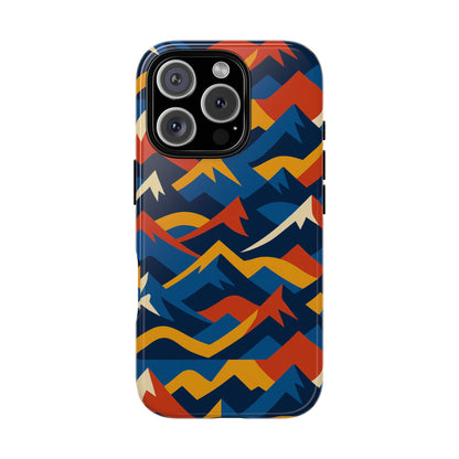 Vibrant 3D Mountain Design Protective Phone Case for Unique Accessory Lovers Compatible with iPhone 13, 14, 15 & 16 – all models including Pro, Pro Max & Plus
