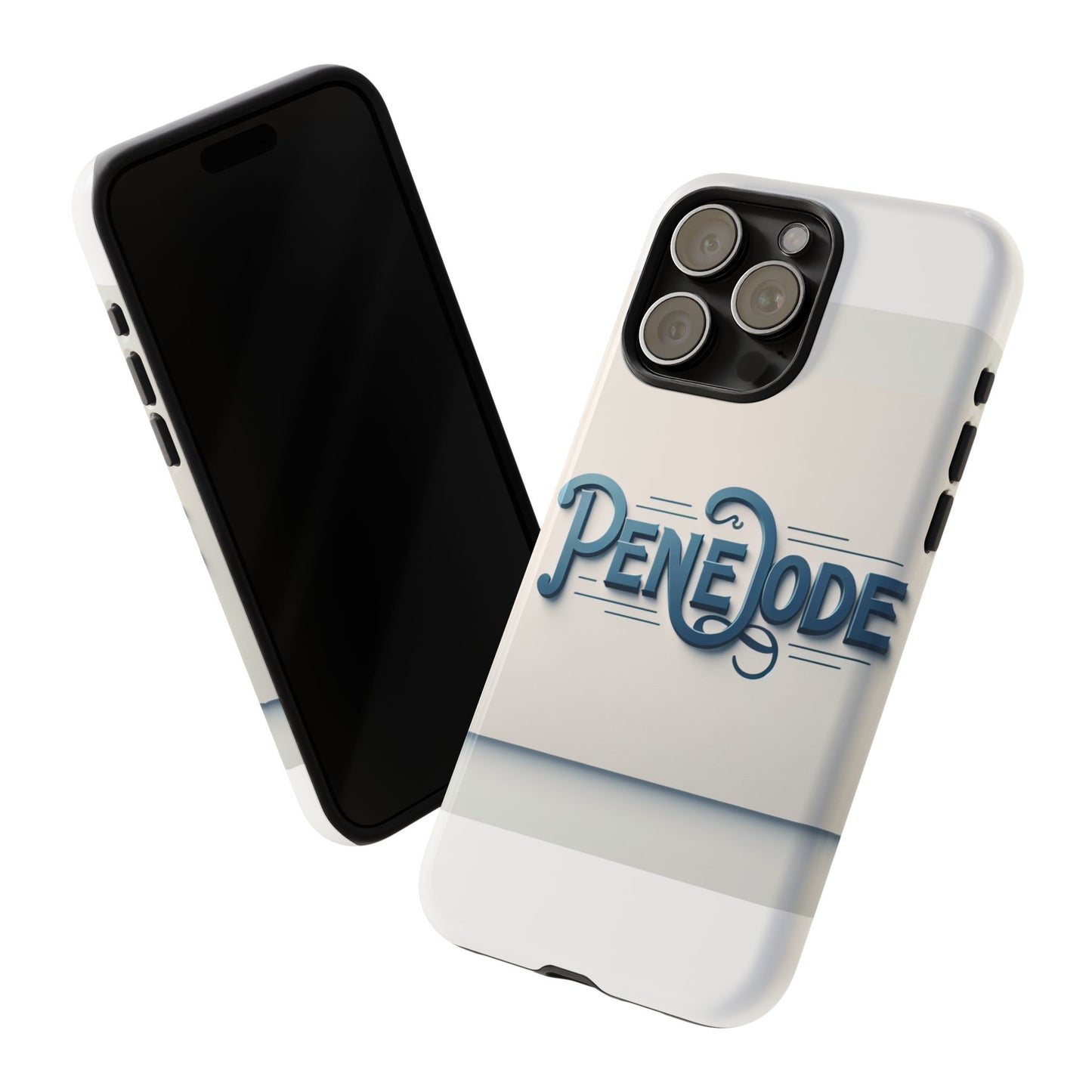 elegant blue typography phone case stylish accessory for self-expression compatible with iphone 13, 14, 15 & 16 – all models including pro, pro max & plus