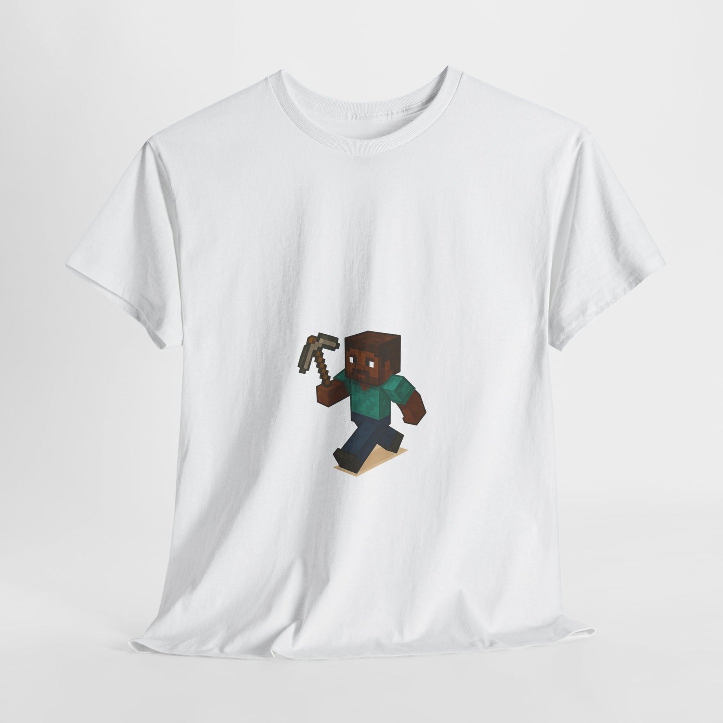 unisex heavy cotton tee - retro gamer shirt with pixelated character for gaming enthusiasts and casual wear