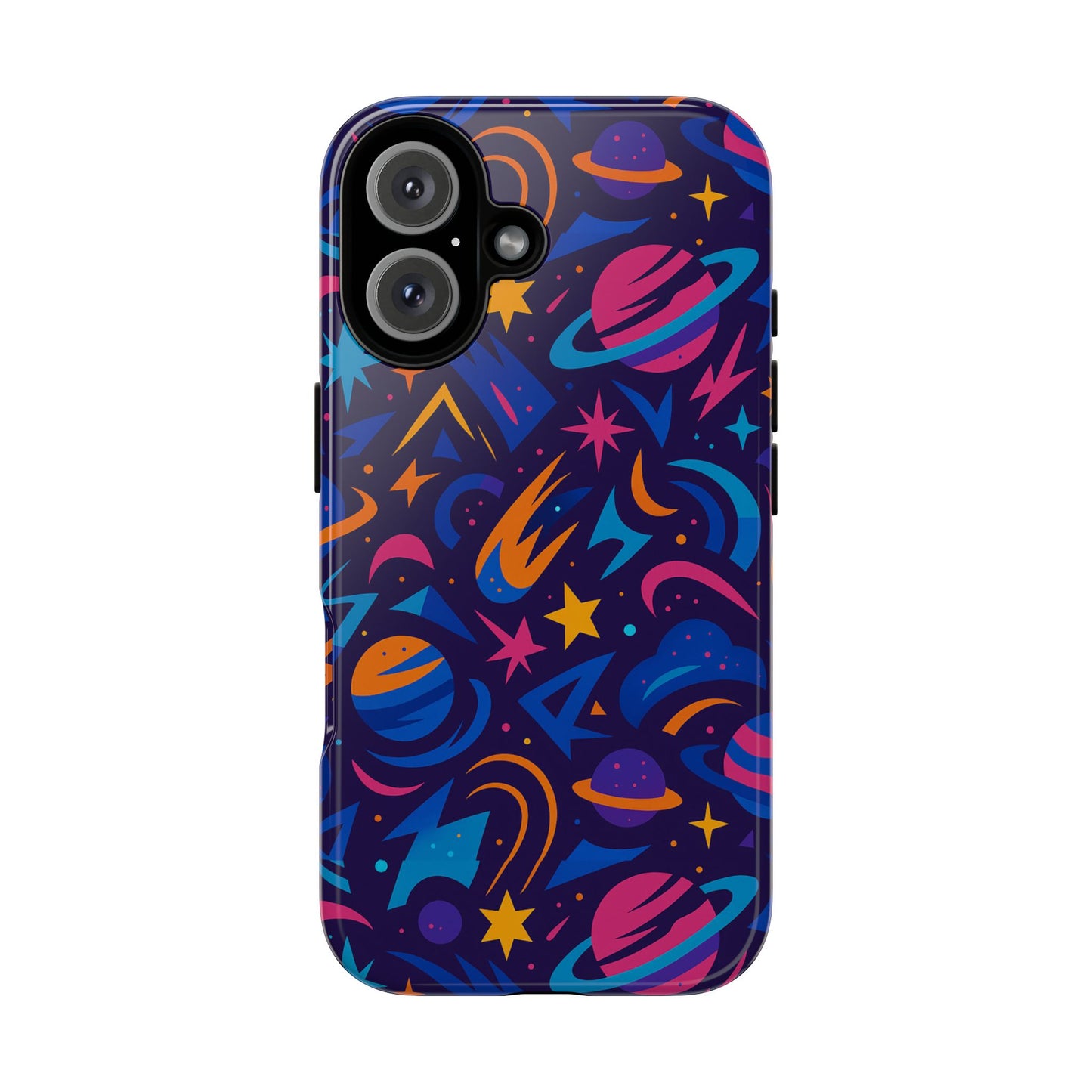 multicolour 3d wrap protective phone case with space theme for men and women – stylish protection accessory compatible with iphone 13, 14, 15 & 16 – all models including pro, pro max & plus