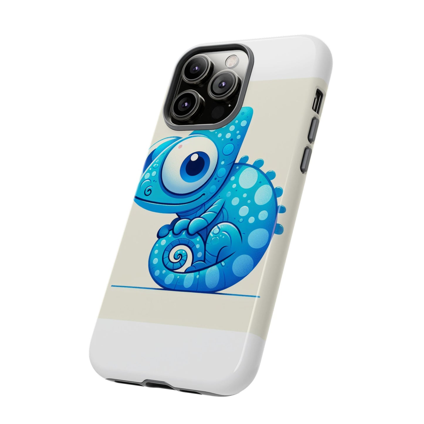vibrant 3d cartoon chameleon phone case for adults and teens stylish protection compatible with iphone 13, 14, 15 & 16 – all models including pro, pro max & plus
