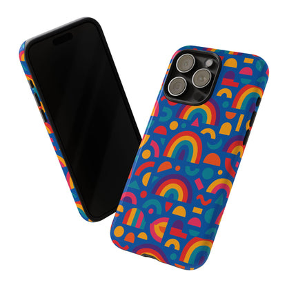 Rainbow 3D Wrap Protective Phone Case Stylish Accessory for Adults and Teens Compatible with iPhone 13, 14, 15 & 16 – All Models Including Pro, Pro Max & Plus