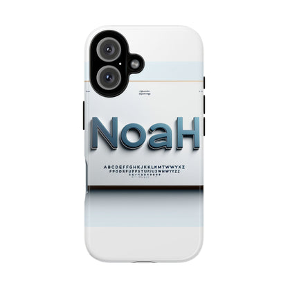 Stylish 3D Text Phone Case with Modern Design in Blue – Trendy Protection for Individuals – Compatible with iPhone 13, 14, 15 & 16 – All Models Including Pro, Pro Max & Plus