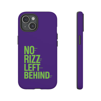 Tough Phone Case - No Rizz Left Behind - Durable, Stylish Protection for Active Lifestyles - Impact-Resistant, Dual Layer, Shock-Absorbing TPU - Perfect Gift for Tech Lovers