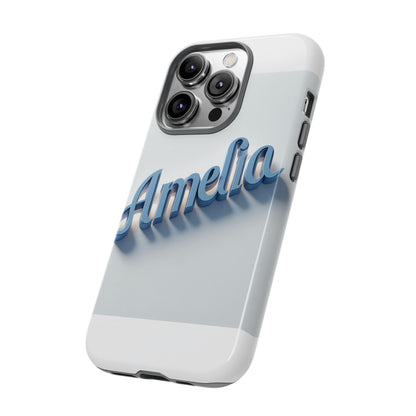 Vibrant 3D Lettering Phone Case in Blue for Self-Expression and Style Compatible with iPhone 13, 14, 15 & 16 – all models including Pro, Pro Max & Plus