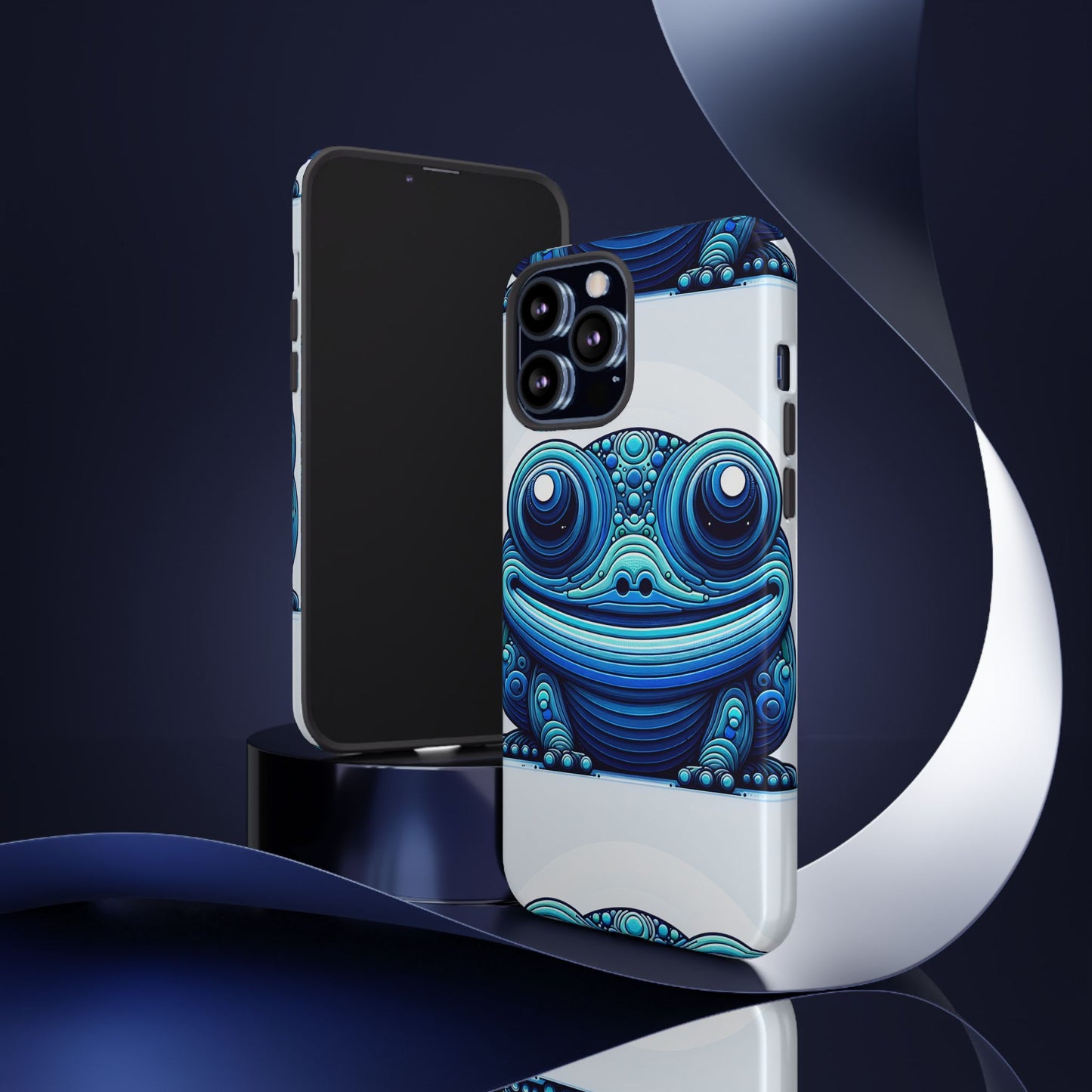 cool blue animal create 4 3d wrap protective phone case for smartphones with vibrant animal design and shock absorption