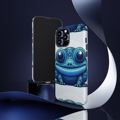 Cool Blue Animal Create 4 3D Wrap Protective Phone Case for Smartphones with Vibrant Animal Design and Shock Absorption