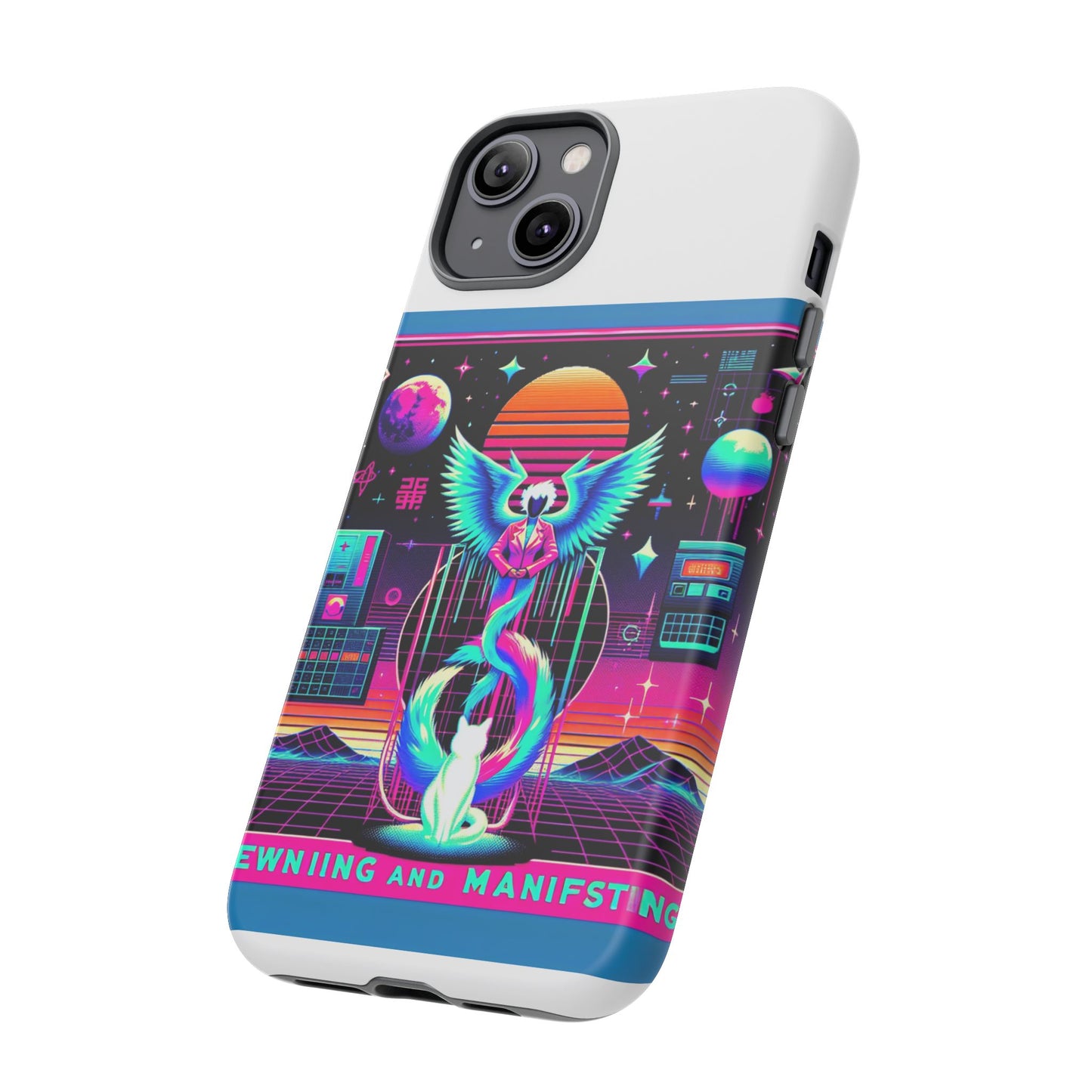 mewing and manifesting vibrant 3d protective phone case