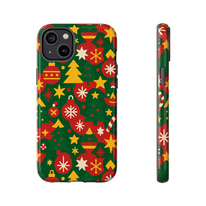 Vibrant Christmas Phone Case with Festive 3D Wrap Design – Colourful Holiday Protective Cover Compatible with iPhone 13, 14, 15 & 16 – All Models Including Pro, Pro Max & Plus