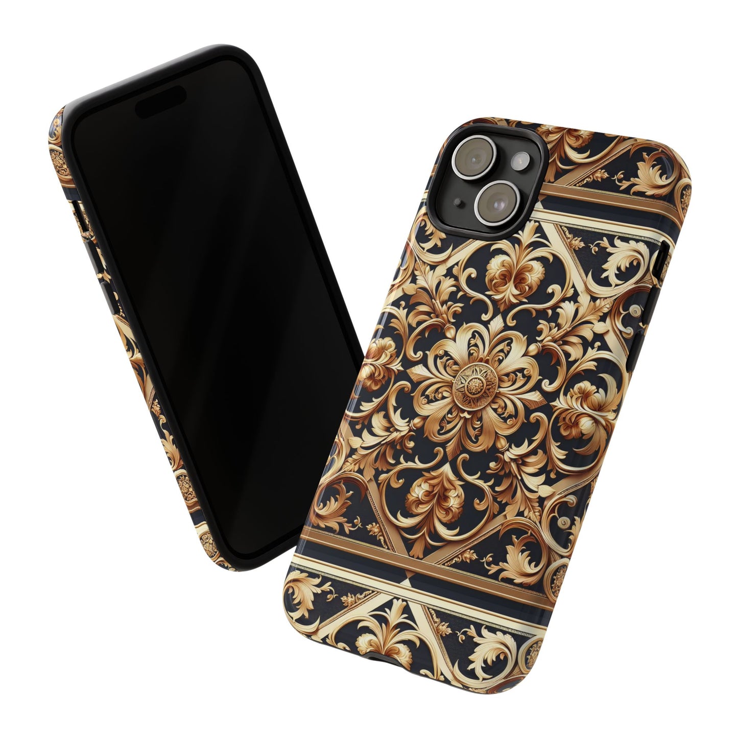 pattern image 5 vibrant 3d phone case for android and iphone with ornate baroque design compatible with iphone 13, 14, 15 & 16 – all models including pro, pro max & plus