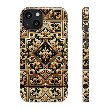 Pattern Image 3 Vibrant Shockproof Phone Case for Anime and Comic Fans, Ornate Baroque Design, Stylish Protection, Compatible with iPhone 13, 14, 15 & 16 – all models including Pro, Pro Max & Plus