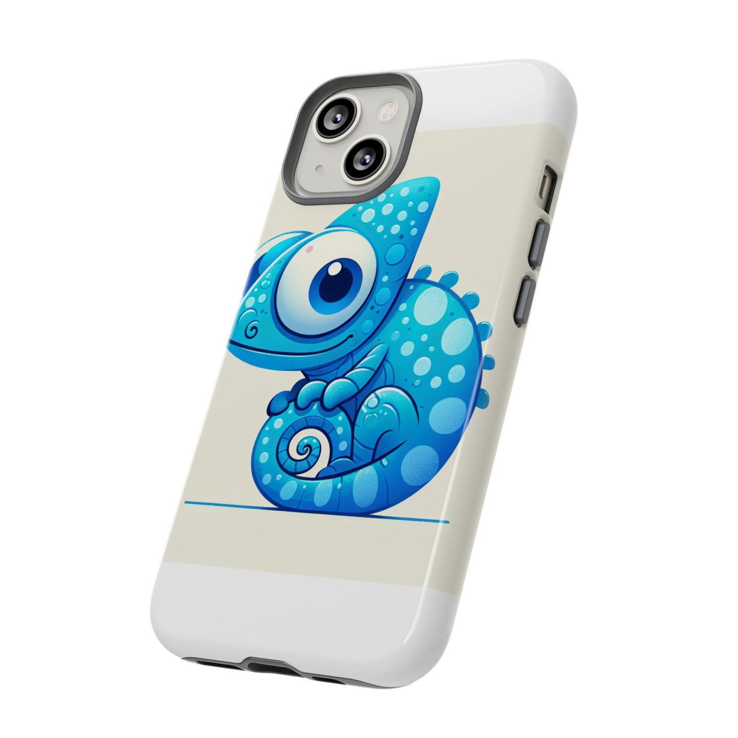 vibrant 3d cartoon chameleon phone case for adults and teens stylish protection compatible with iphone 13, 14, 15 & 16 – all models including pro, pro max & plus