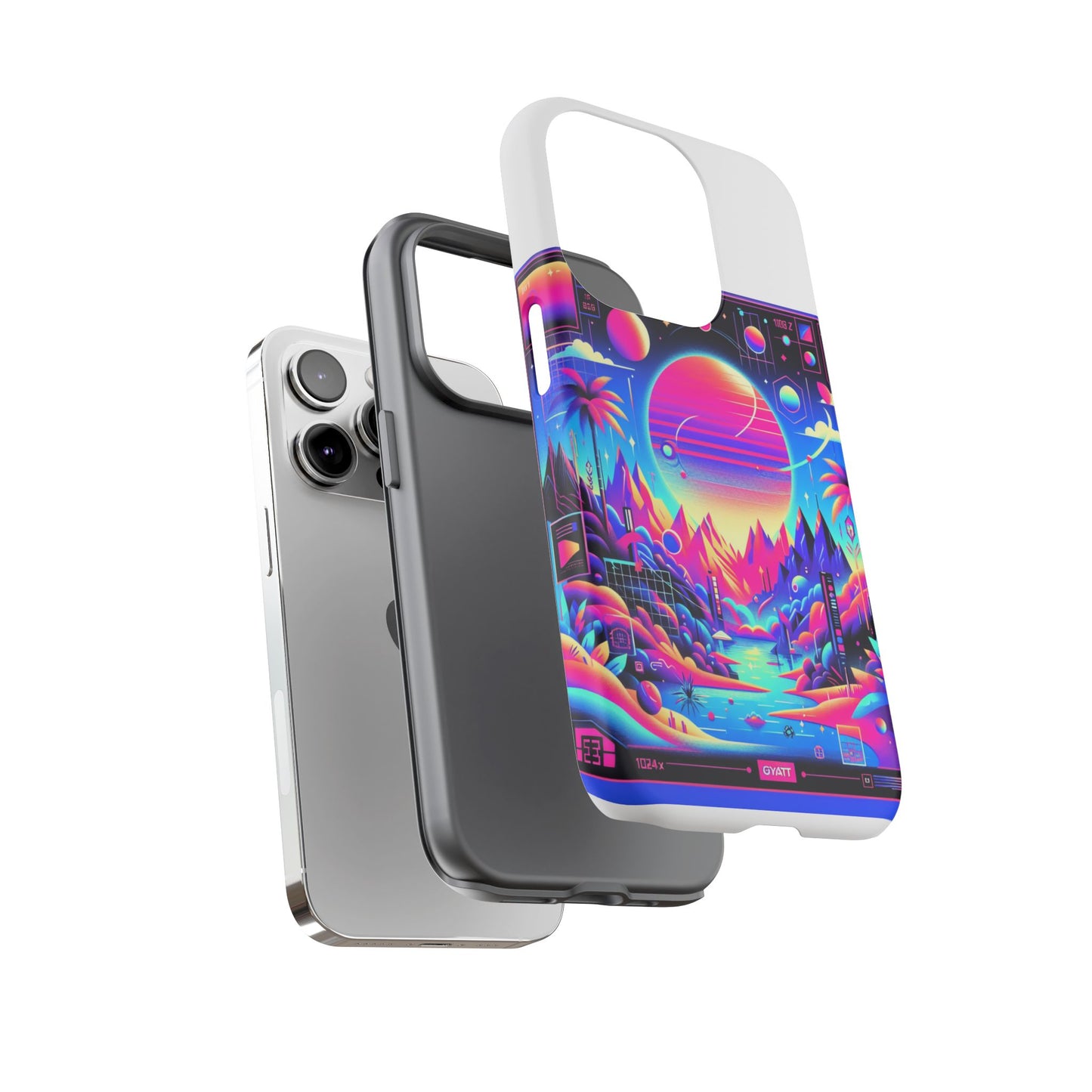 gyatt alert 3d wrap protective phone case for anime lovers