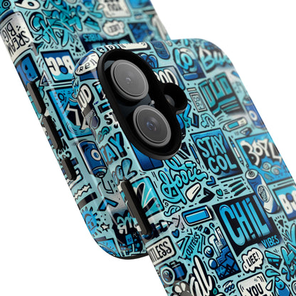 Blue Pattern Image 3 Phone Case for Smartphones with Vibrant 3D Wrap Design Shock Absorption UV Protected Durable Silicone Cover for Tech Enthusiasts and Anime Fans