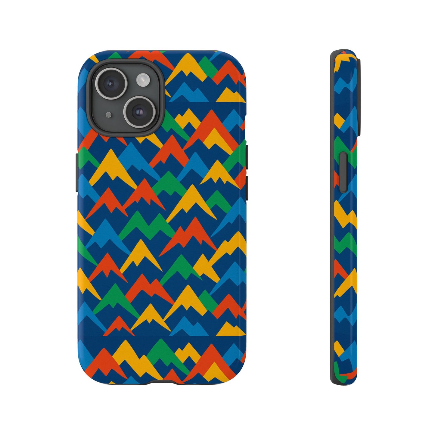 vibrant 3d mountain design phone case for stylish protection – unique accessory compatible with iphone 13, 14, 15 & 16 – all models including pro, pro max & plus
