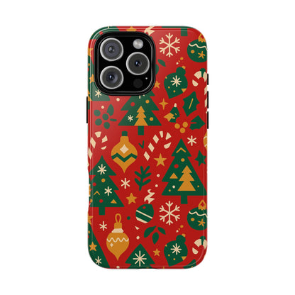 Multicolor 3D Wrap Protective Phone Case with Festive Holiday Design – Fun Retro Style for Smartphone Protection Compatible with iPhone 13, 14, 15 & 16 – all models including Pro, Pro Max & Plus