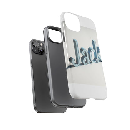 Vibrant 3D Text Protective Phone Case in Blue for Unique Self-Expression – Stylish Protection Compatible with iPhone 13, 14, 15 & 16 – all models including Pro, Pro Max & Plus