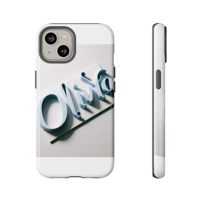 Vibrant 3D Blue Name Phone Case for Stylish Protection – Unique Accessory for Self-Expression Compatible with iPhone 13, 14, 15 & 16 – all models including Pro, Pro Max & Plus