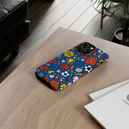 Vibrant Sports-Themed Protective Phone Case with 3D Design for Unique Style – Compatible with iPhone 13, 14, 15 & 16 – All Models Including Pro, Pro Max & Plus